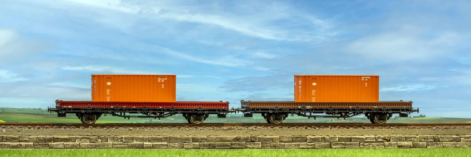 set vagoane platforma Ks Roco 6600076